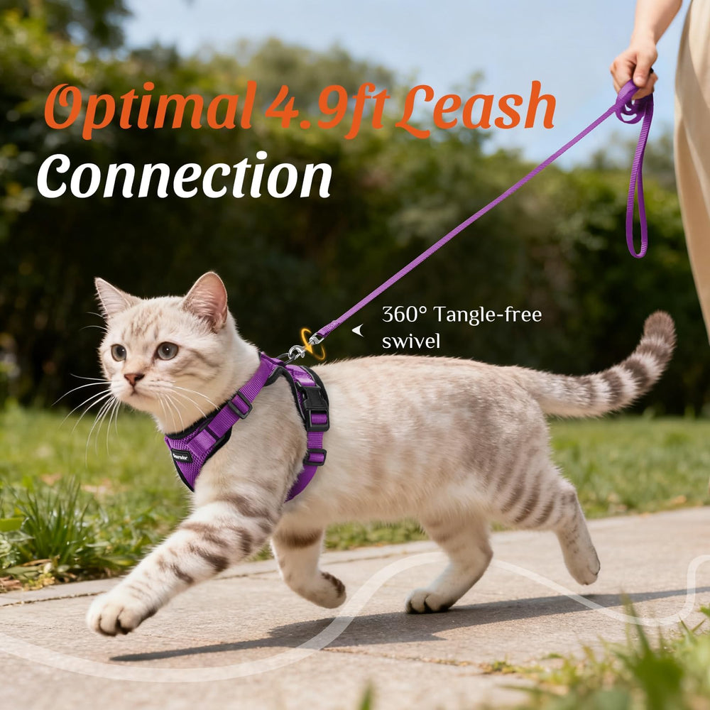 Dooradar cat harness mesh fabric, foam padding, and soft edges.