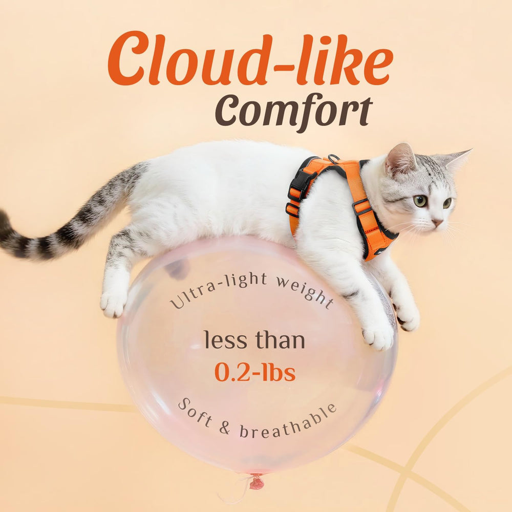 Dooradar cat leash showing the rotating clip attachment.