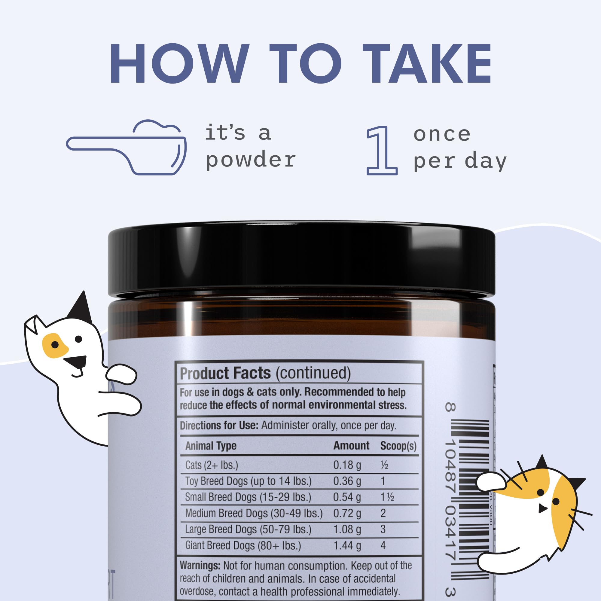 Dr. Mercola Bark & Whiskers Stress Support shown as a dog supplement.