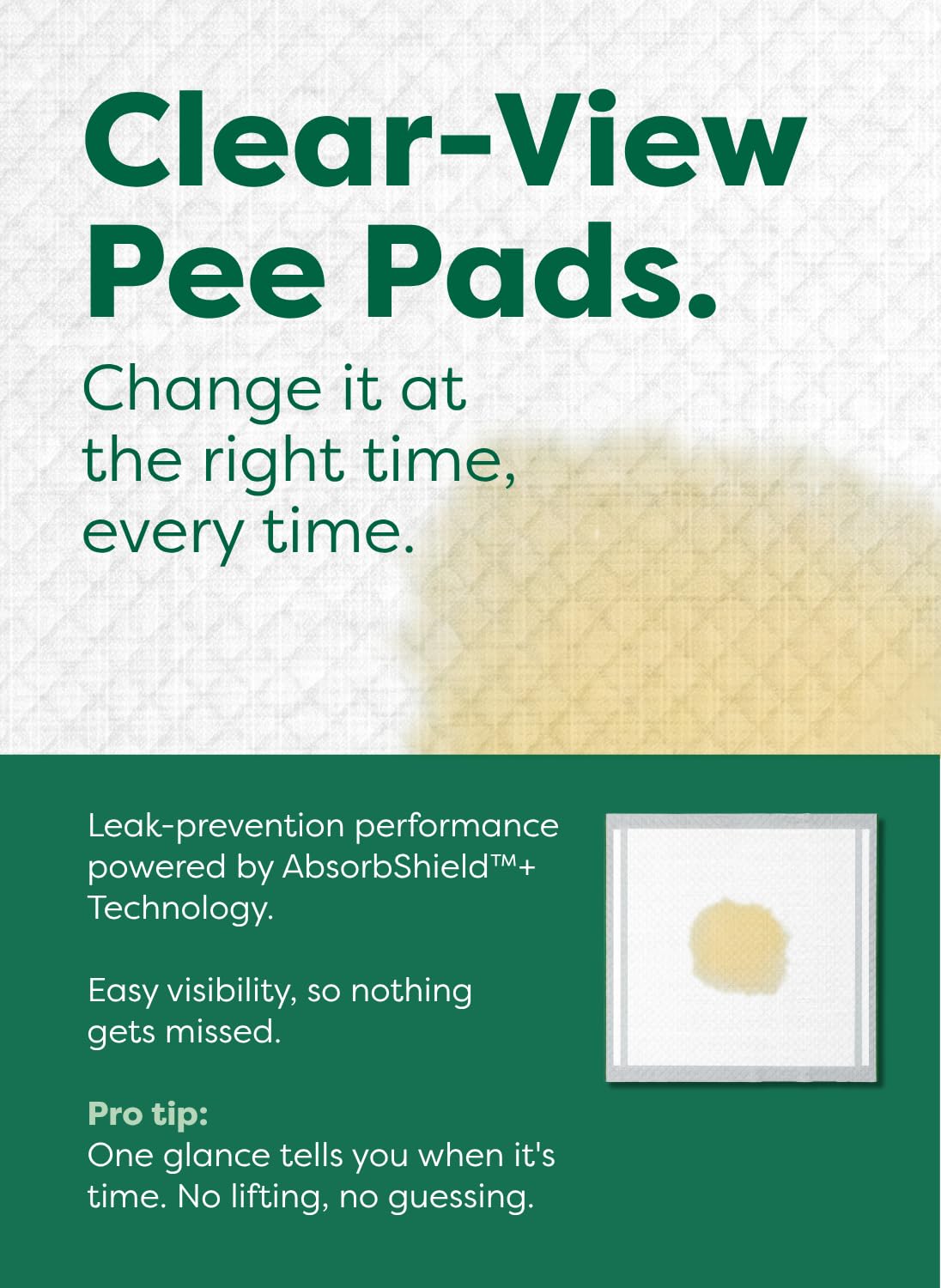 Earth Rated puppy pee pads showing the layered absorbent construction.