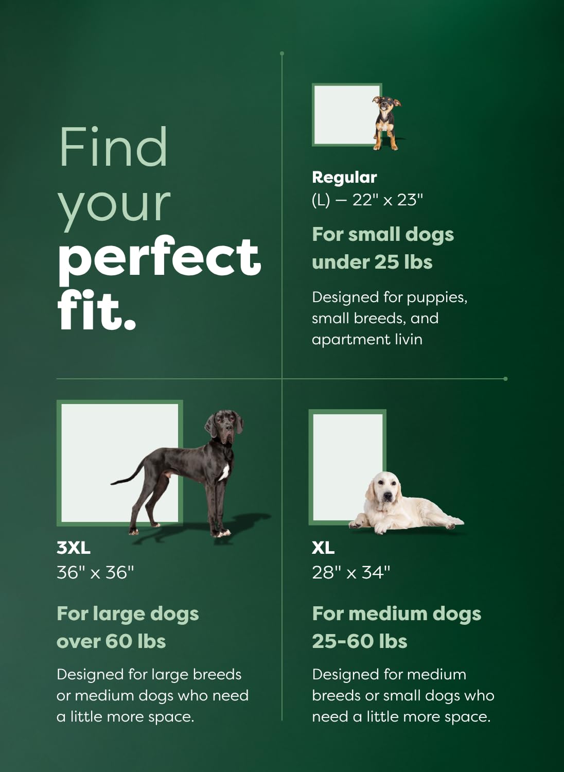 Earth Rated puppy pee pads with the built-in training attractant feature highlighted.