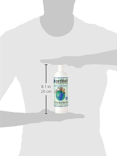 earthbath Hot Spot Relief Pet Shampoo shown during a pet bath.