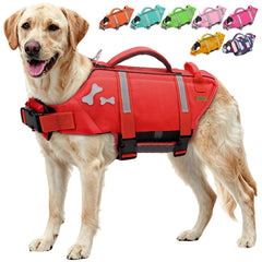 EMUST Dog Life Jacket shown from the front with its flotation vest design.