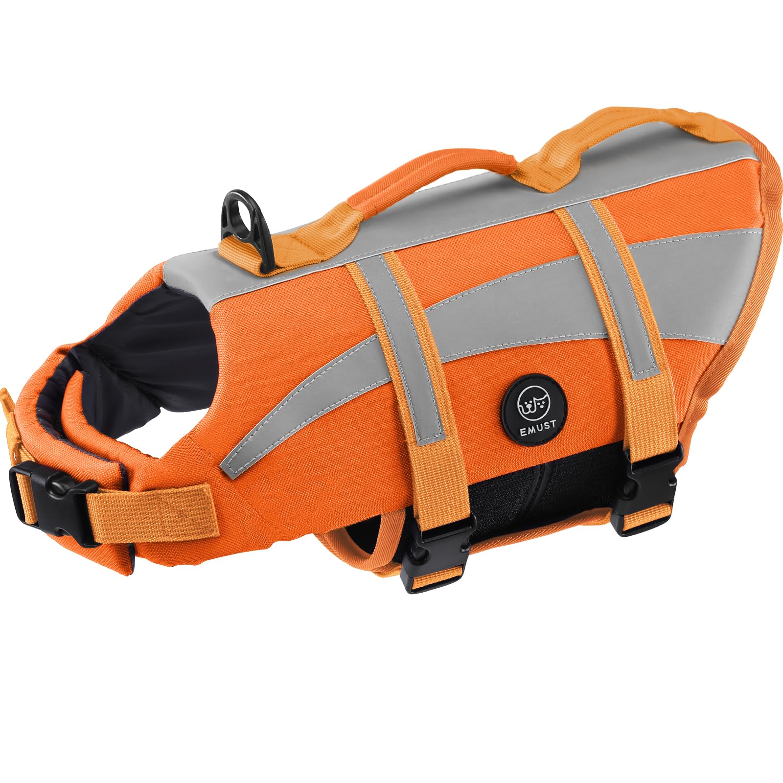 EMUST Dog Life Jacket shown from the front.