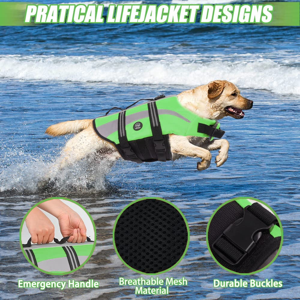EMUST Dog Water Vest detail showing adjustable belts and quick-release buckles.