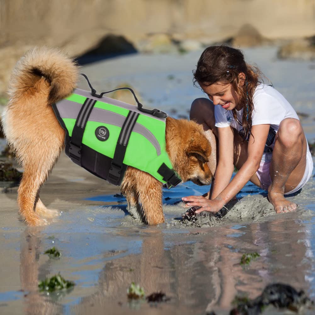 EMUST Dog Water Vest detail showing its mesh fabric construction.