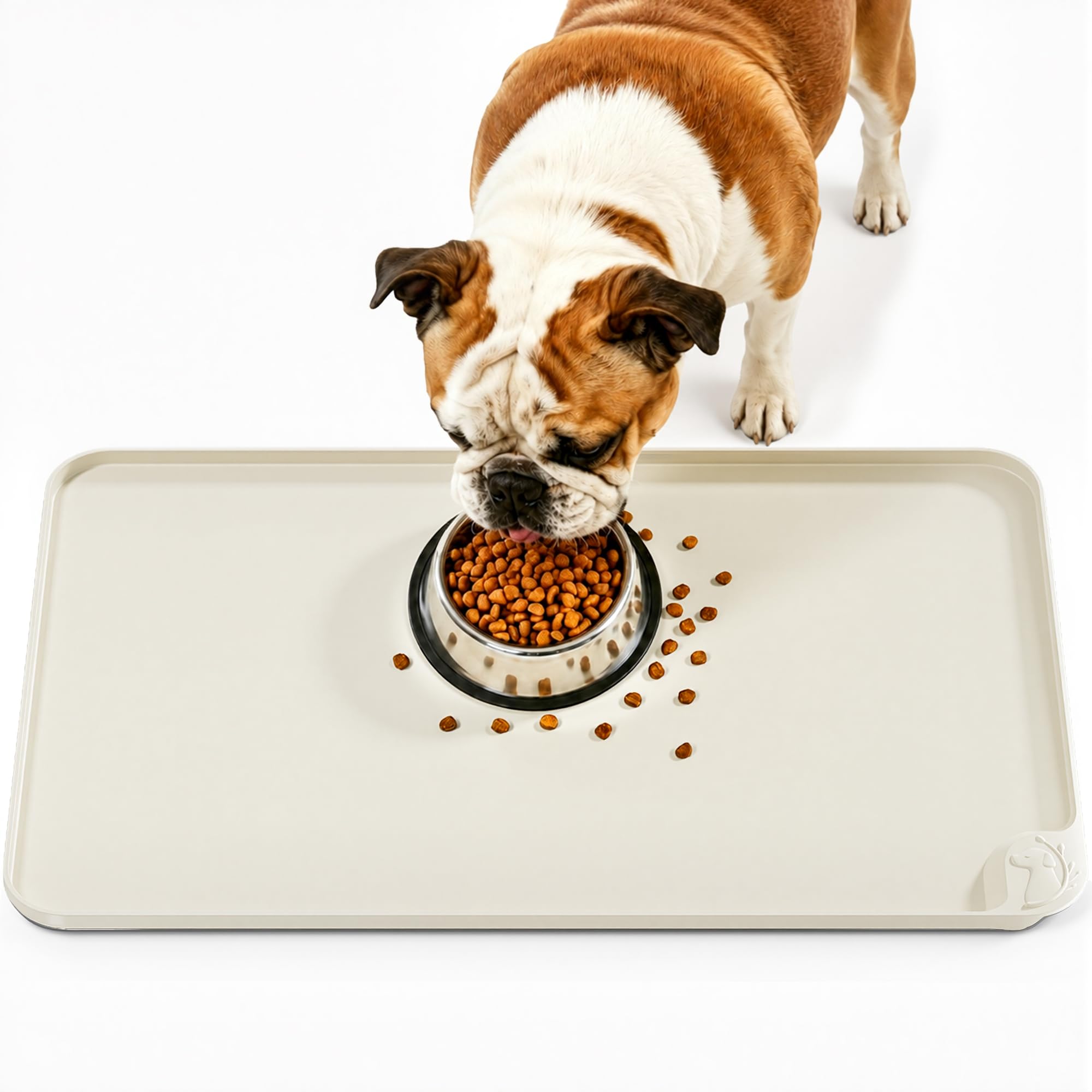 ESTHELLO silicone pet feeding mat shown from the front.