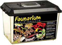 Exo Terra Faunarium medium plastic terrarium shown from the front.