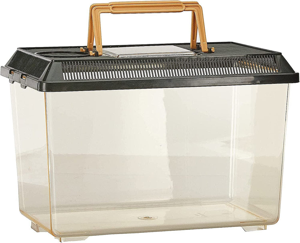 Exo Terra Faunarium with its clear top window open for access.