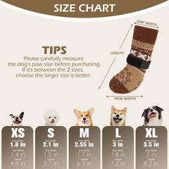 EXPAWLORER anti-slip dog socks with a close view of the round dotted grips.