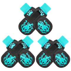 EXPAWLORER dog socks shown from the front to display their overall design.