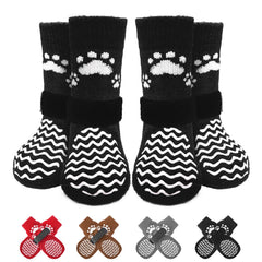 EXPAWLORER dog socks shown from the front to display their overall design.