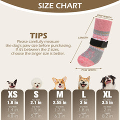 EXPAWLORER dog socks close-up showing the round dotted anti-slip grip.
