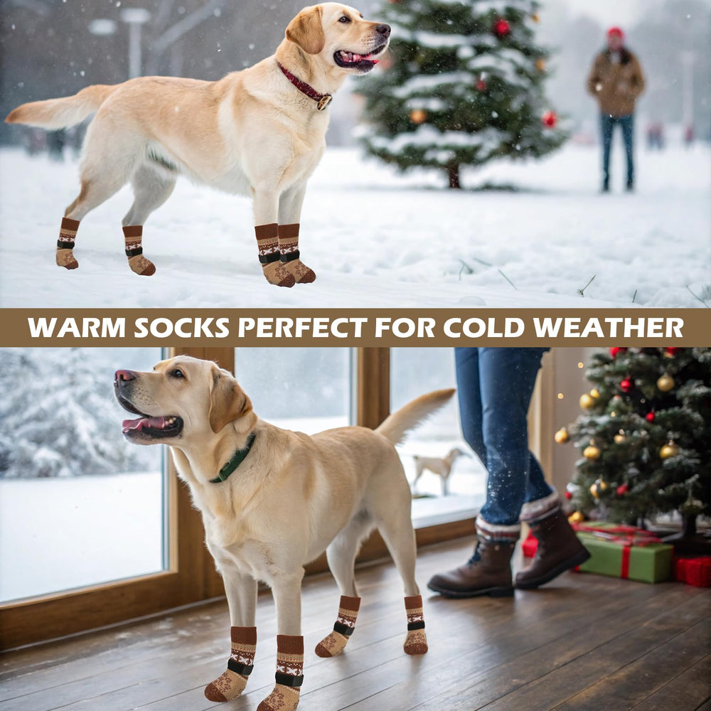 EXPAWLORER dog sock shown to highlight the paw-width and grip areas.