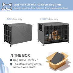 Explore Land Dog Crate Cover close-up showing its Oxford cloth.