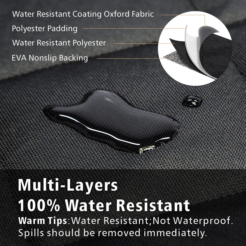 F-color SUV Cargo Liner for Dogs showing the flap that covers the bumper edge.