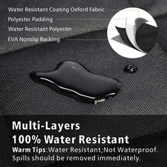 F-color SUV Cargo Liner for Dogs showing the flap that covers the bumper edge.