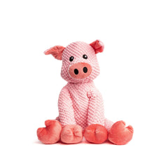 Fabdog Floppy Pig dog toy shown from the front.