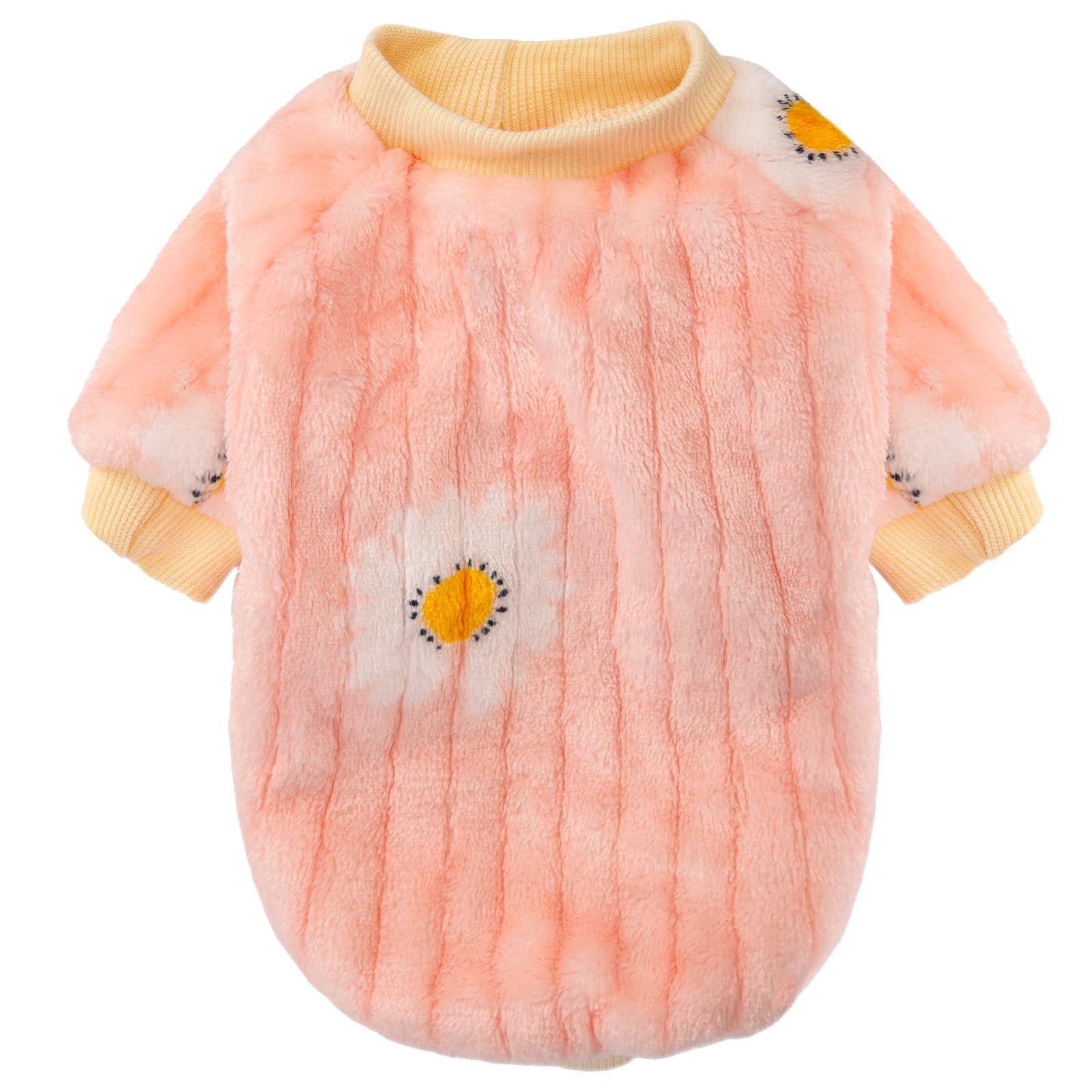 FabriCastle small dog sweater shown from the back.