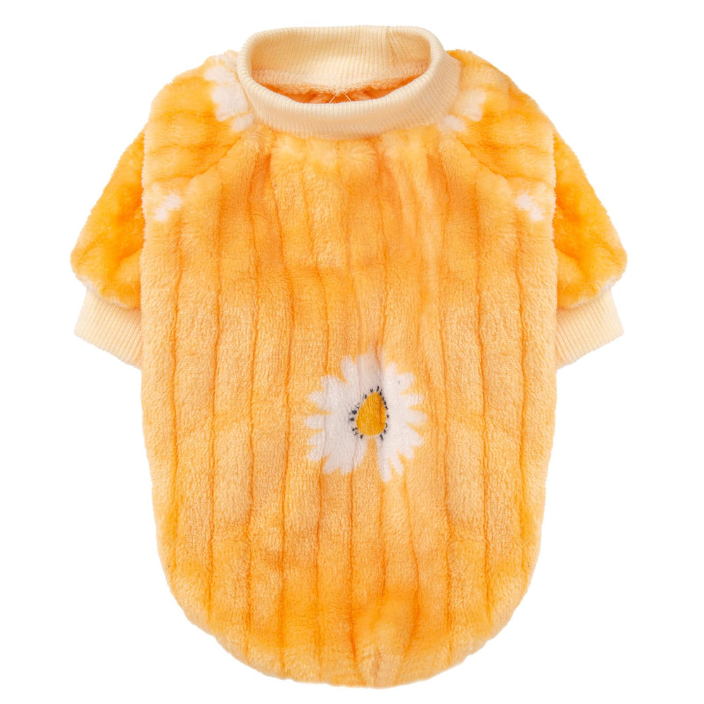 FabriCastle small dog sweater worn by a small dog.