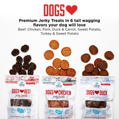 Farmland Traditions chicken jerky dog treats presented as a two-pack.