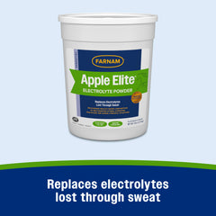 Farnam horse electrolyte powder shown in a close-up of its powdered form.