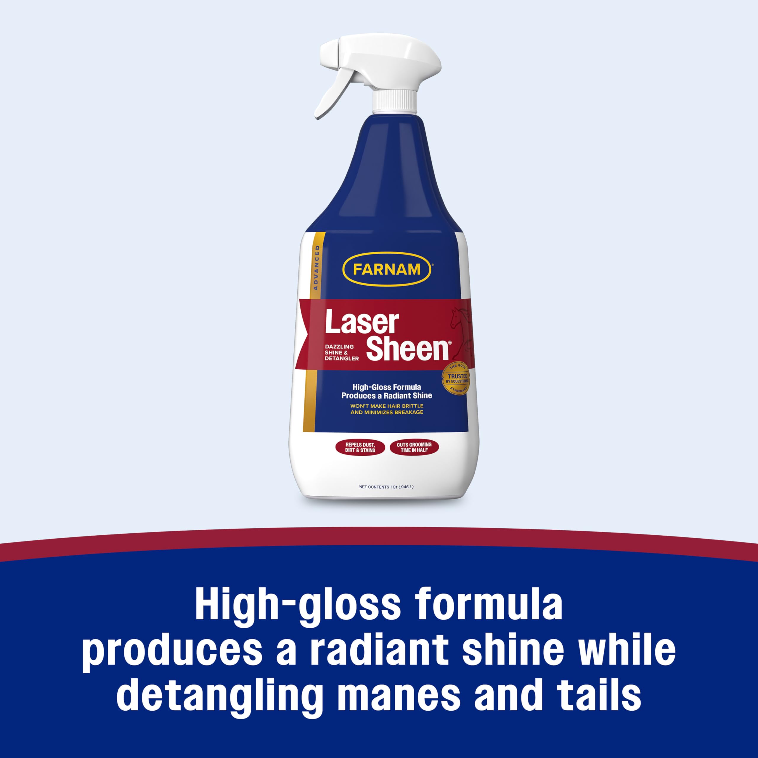 Farnam Laser Sheen horse spray nozzle shown in close-up.