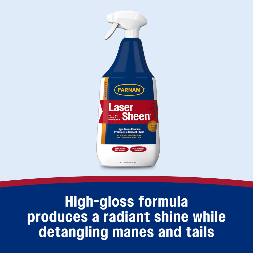 Farnam Laser Sheen horse spray nozzle shown in close-up.