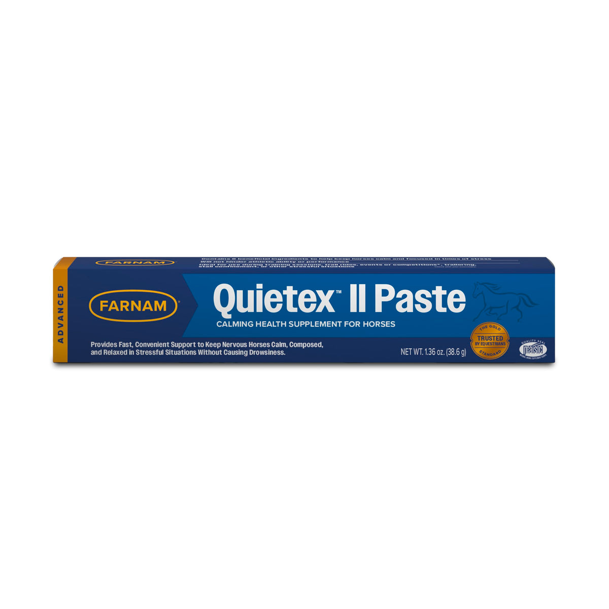 Farnam Quietex II Horse Calming Paste shown from the front.