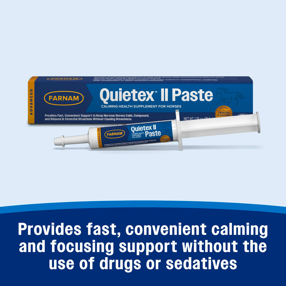 Farnam Quietex II Horse Calming Paste ingredient information.