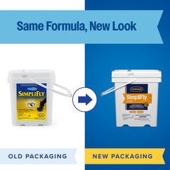 Farnam SimpliFly horse fly control bucket shown from an angled view.