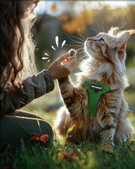FAYOGOO Cat Harness and Leash Set shown with the leash.