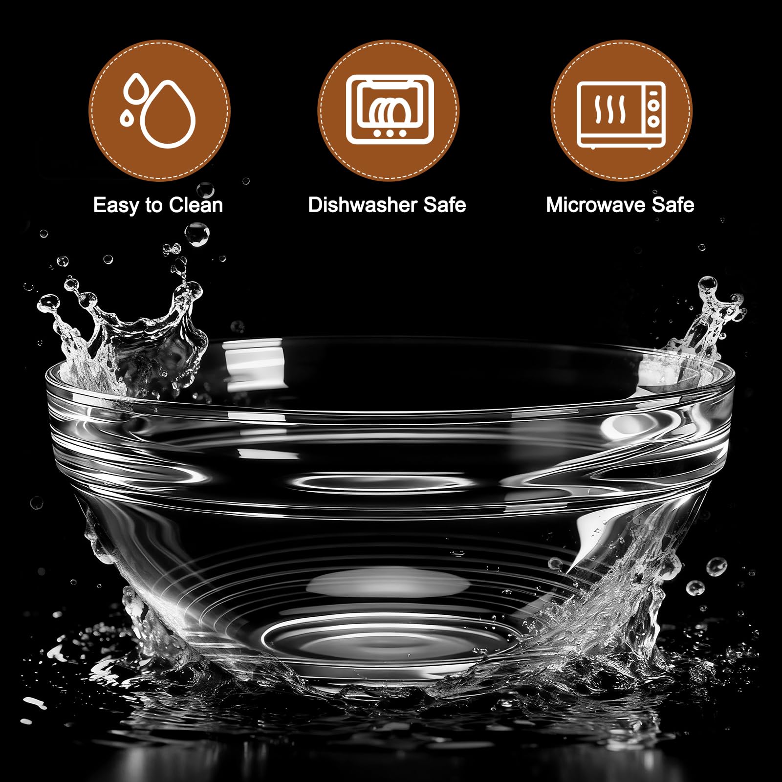 Feoyoho replacement glass bowl used for serving pet water.