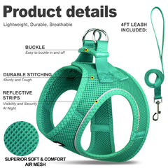Fida Cat Harness close-up showing its soft, breathable air mesh.