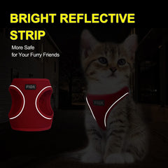 Fida cat harness and leash set showing the step-in vest design.