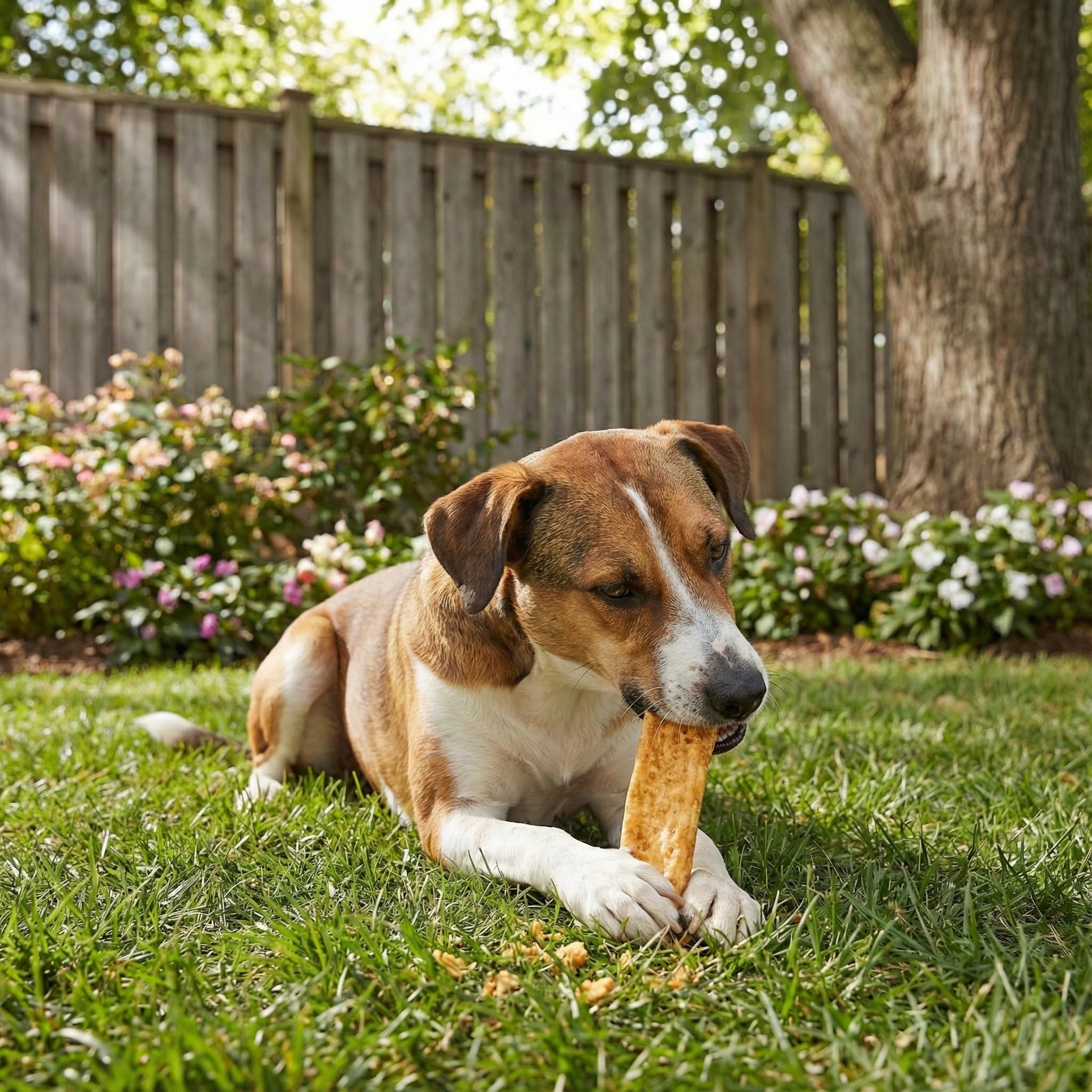Fieldcrest Farms Nothin’ to Hide Flip Chips dog chews shown from a side angle.