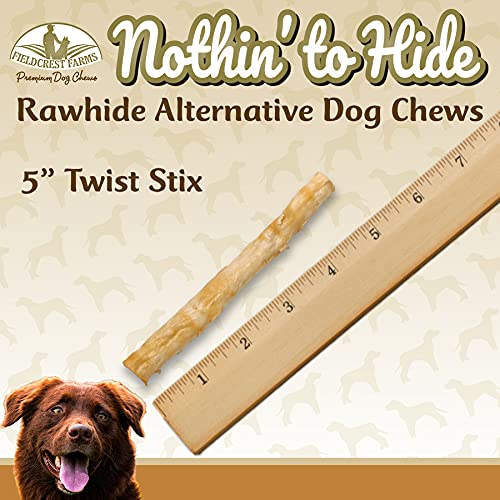 Fieldcrest Farms Twist Stix packaging shown from the back.