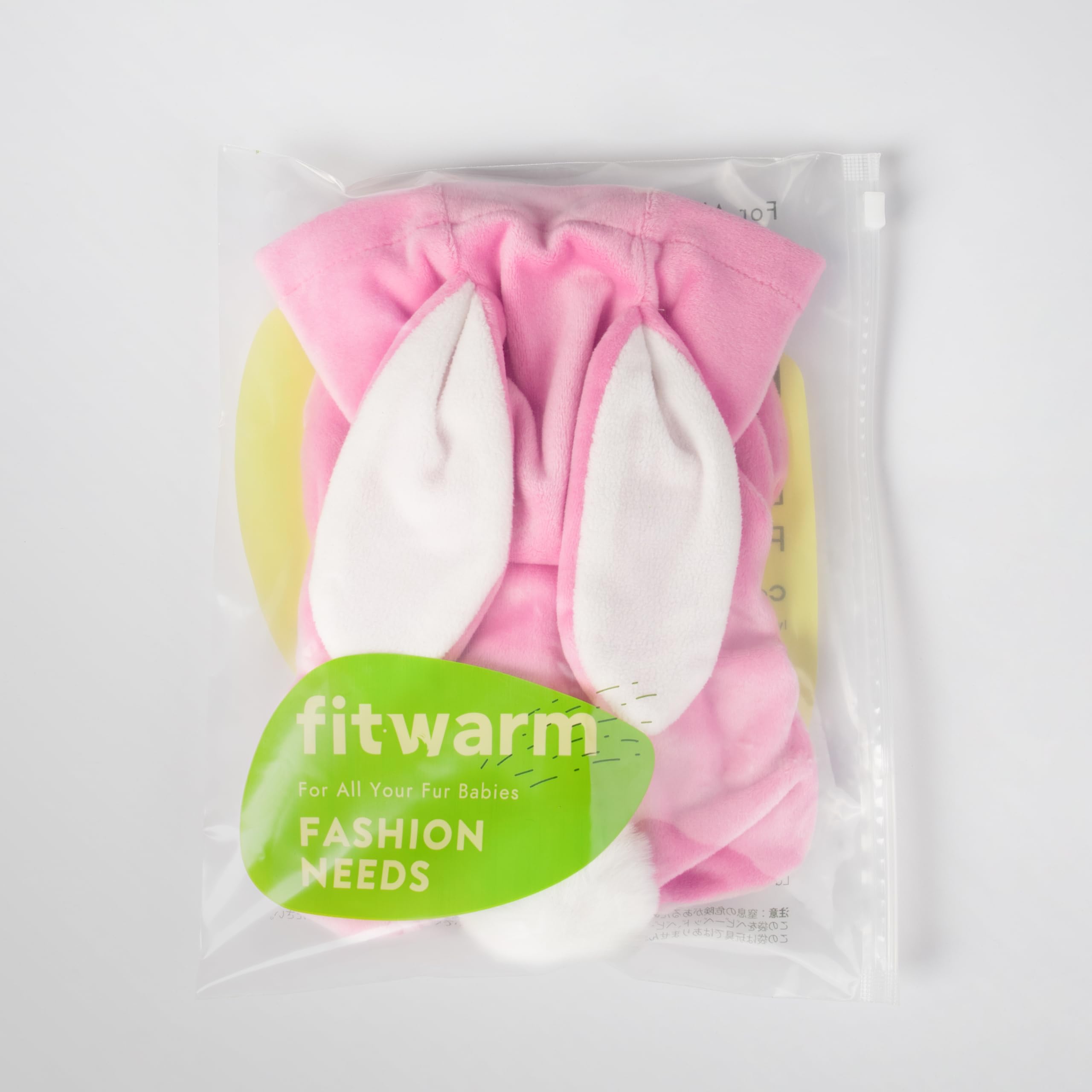 Fitwarm Dog Bunny Costume shown as a complete hooded outfit.