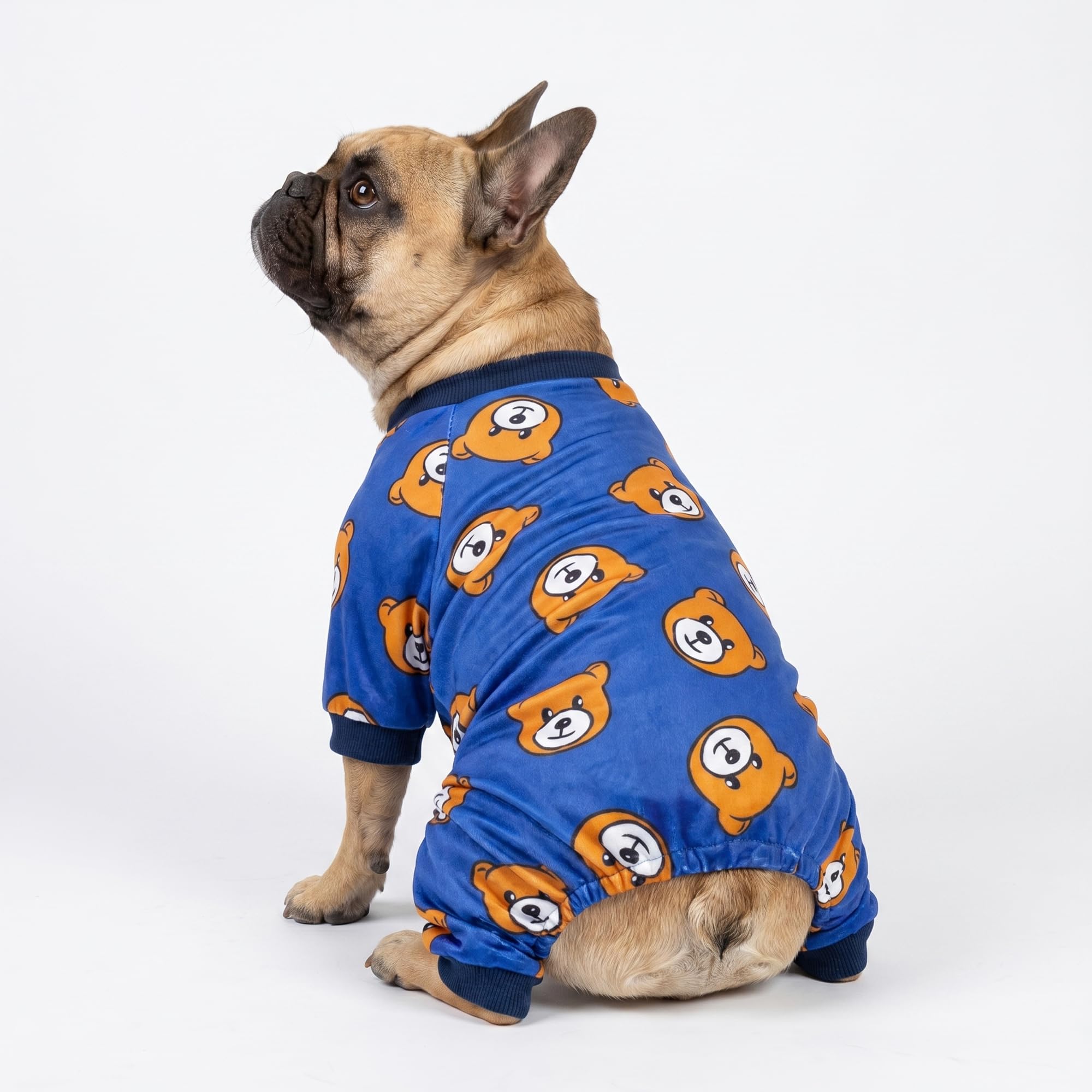 Fitwarm dog pajamas close-up of the cotton ribbed cuffs.