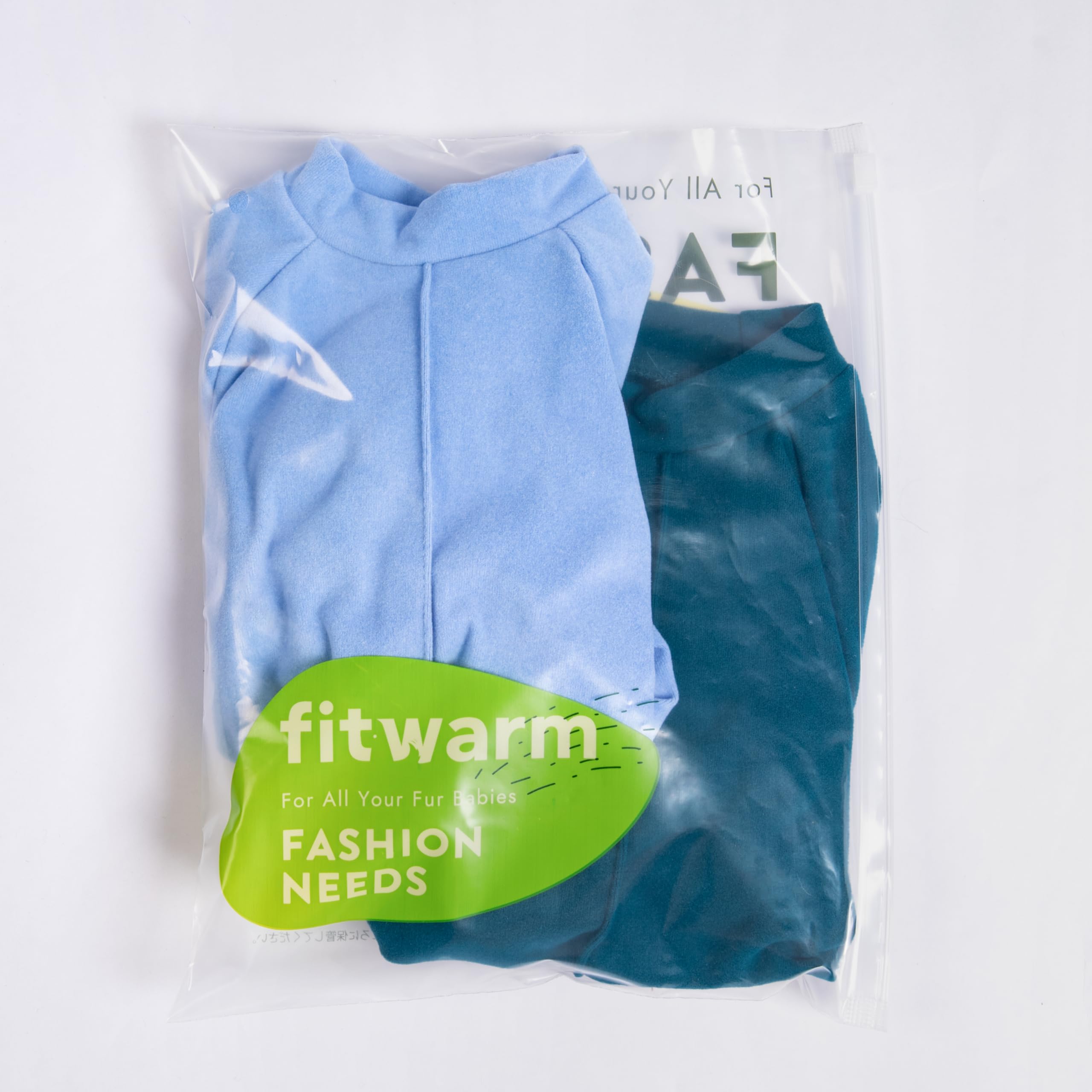 Fitwarm dog pajamas close-up showing the flexible polyester and spandex fabric.