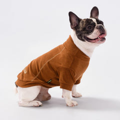 Fitwarm dog sweater fleece fabric shown in a close detail view.