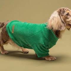 Close-up of the fleece fabric on a Fitwarm dog sweater.