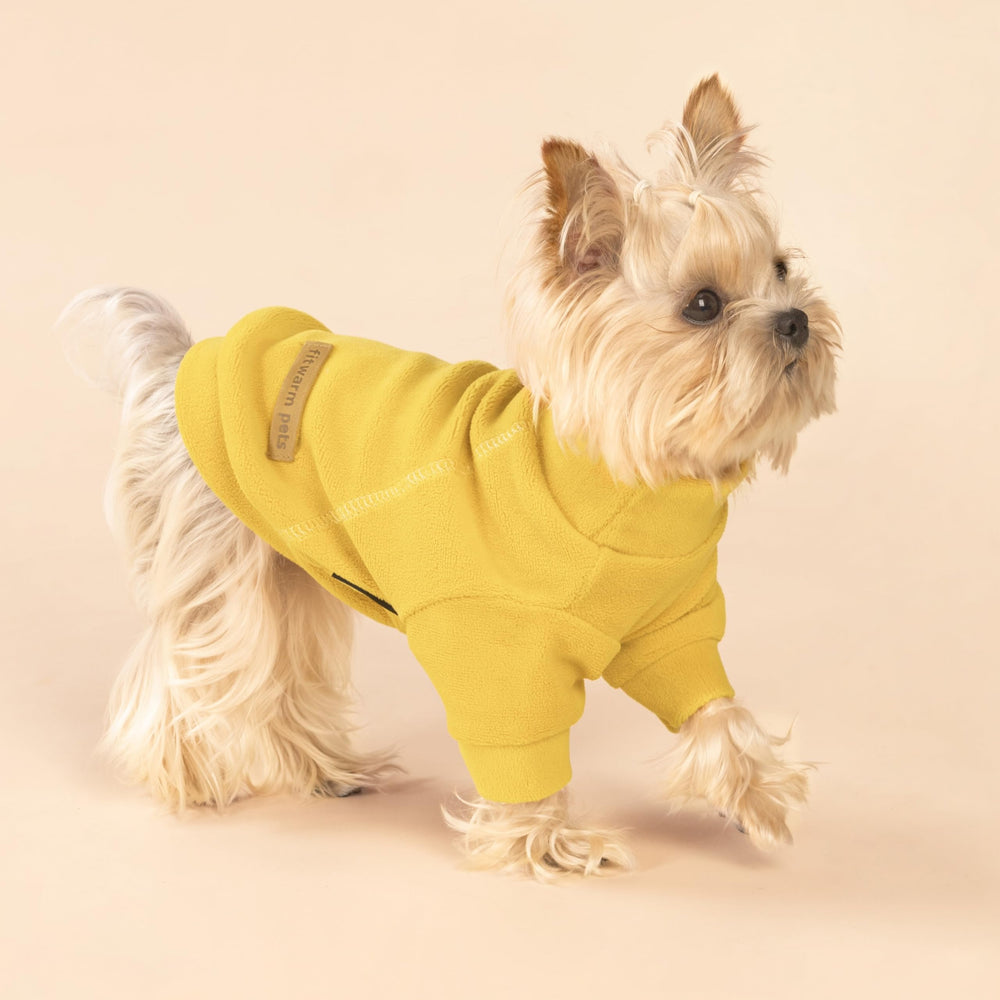 Fitwarm dog sweater shown as a fleece pullover for small pets.