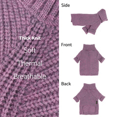 Fitwarm dog sweater displayed to show its pullover design.