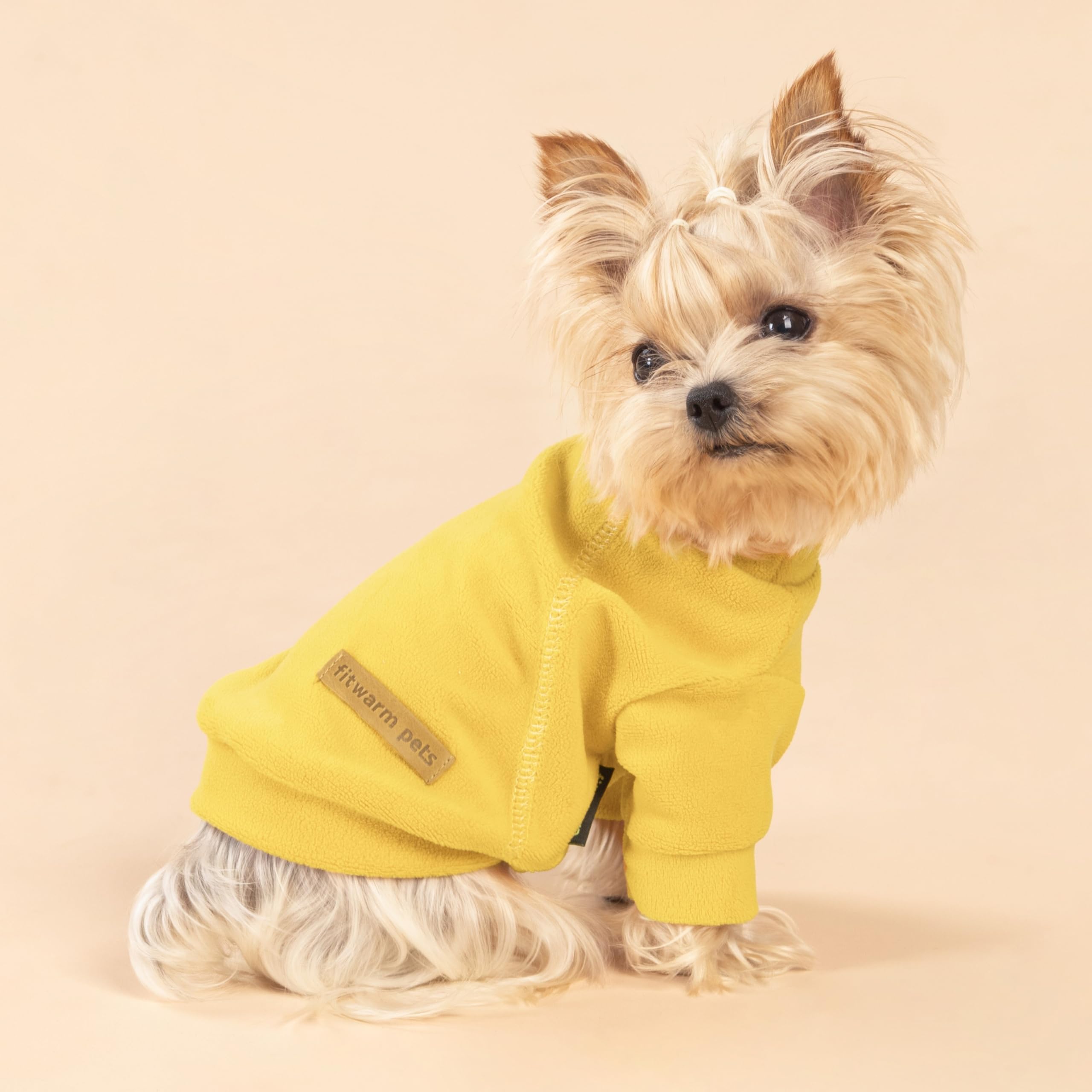 Fitwarm dog sweater shown from the side to show its overall shape.