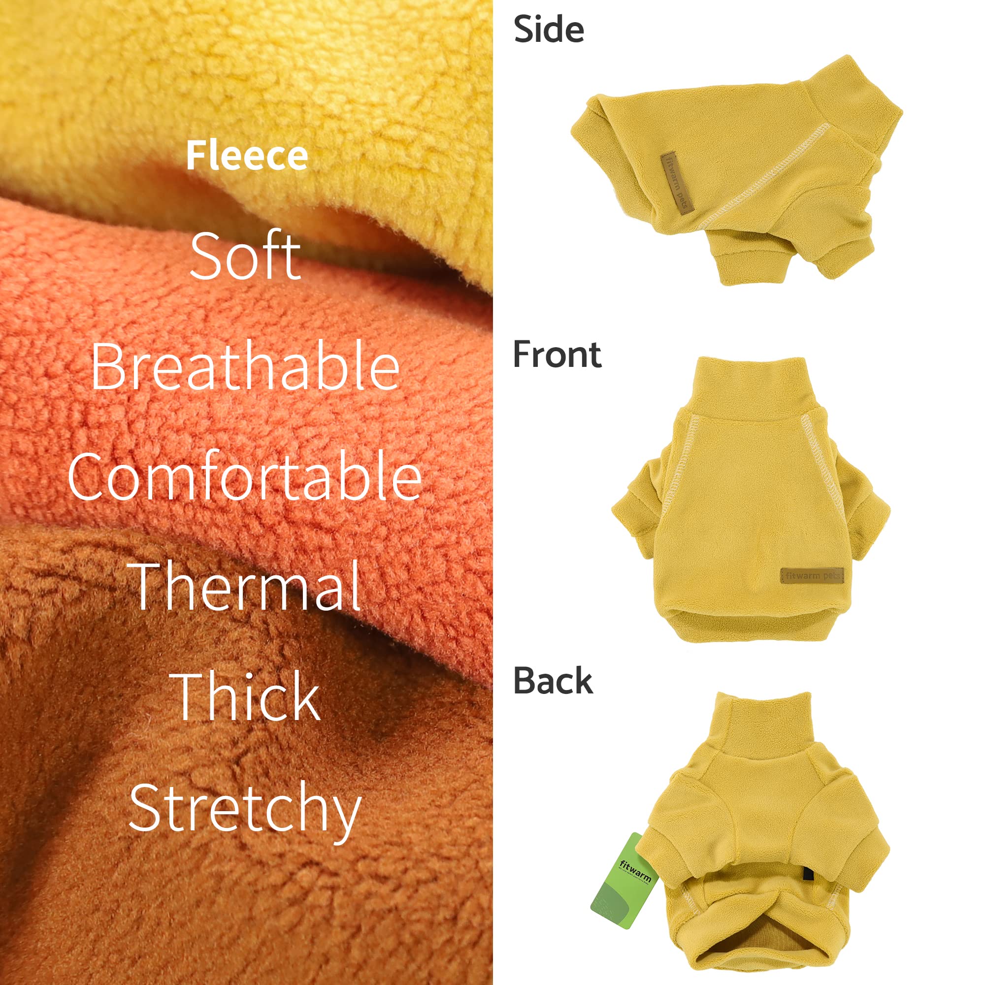 Fitwarm dog sweater shown on a dog for an everyday fit view.