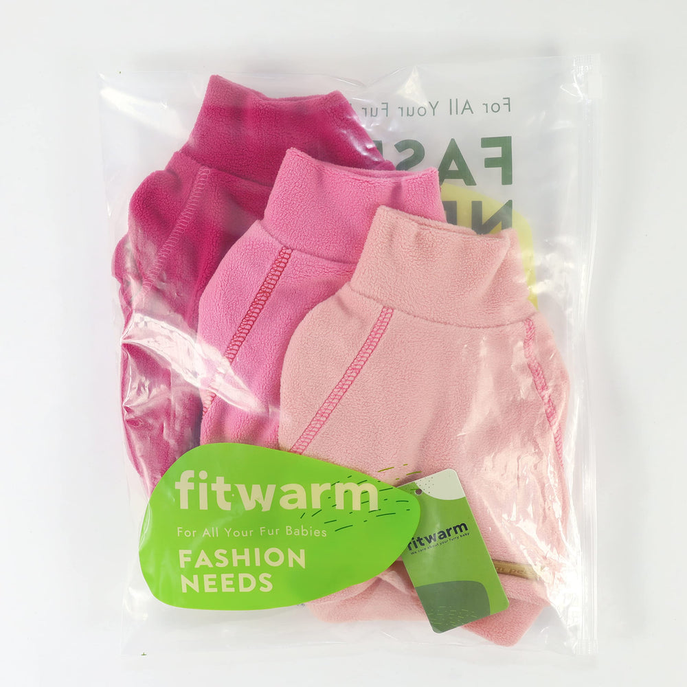 Fitwarm fleece dog sweater worn by a cat.