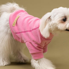 Fitwarm fleece dog sweater worn by a small dog.