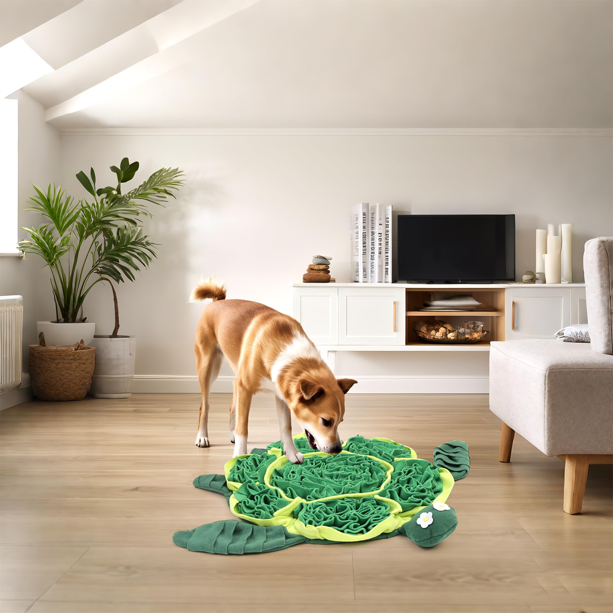 FLERDMAU Snuffle Mat for Dogs shown from the back for an alternate product view.