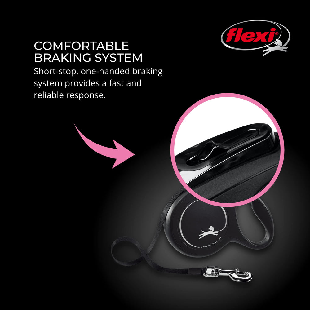 FLEXI Classic Tape retractable dog leash shown from a side angle.